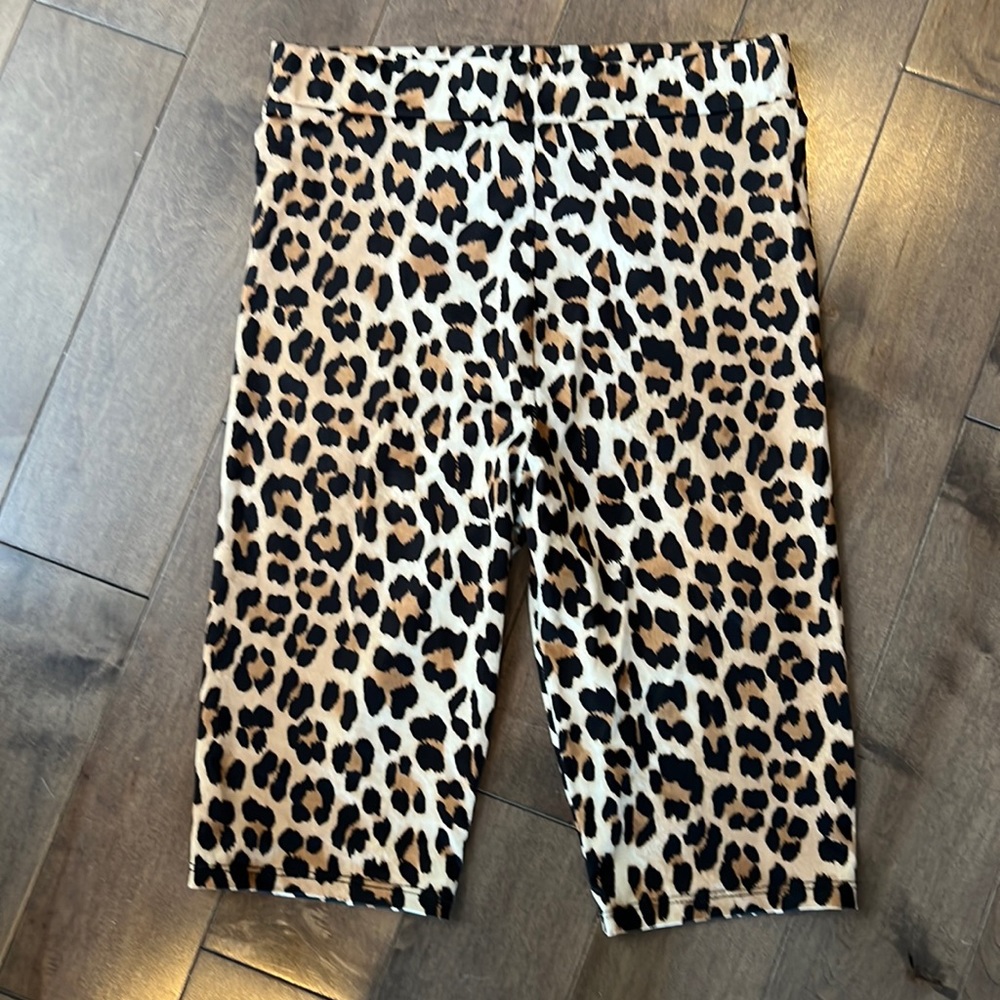 (2/$20) Zara cheetah print biker shorts/leggings